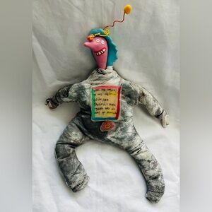 Primitive Folk Art Artisan Handcrafted Figure w/Quote